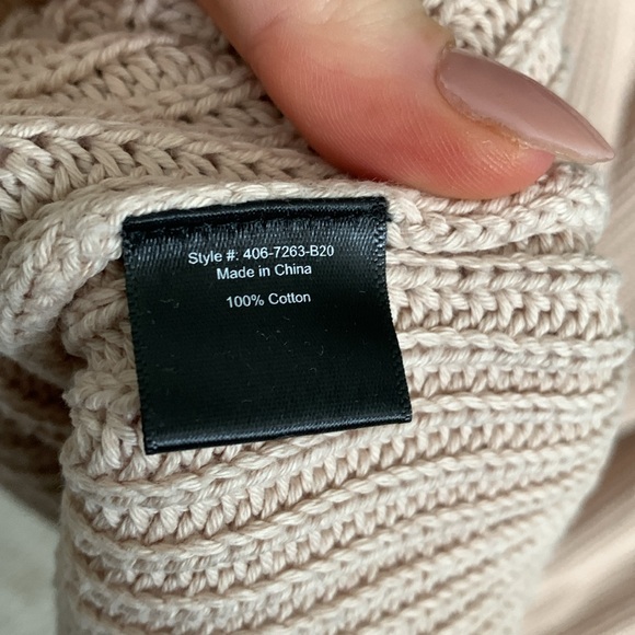 Jenni Kayne Cotton Fisherman Sweater - Oatmeal - Picture 5 of 6